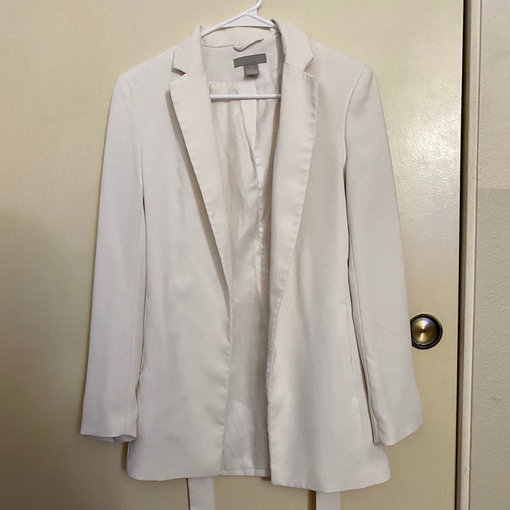 White long blazer